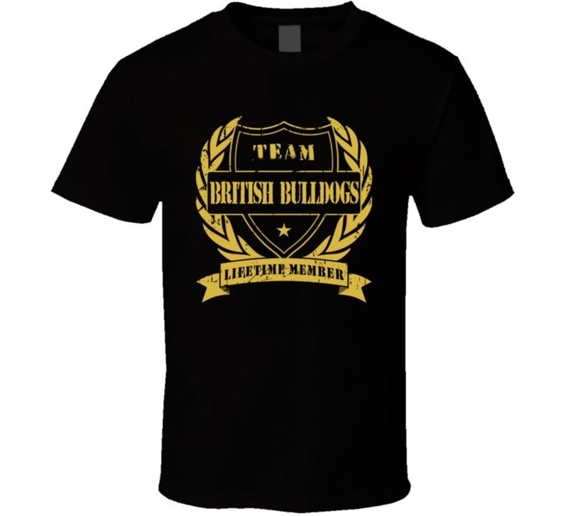 The British Bulldogs Team Lifetime Member Wrestling Unisex T-Shirt XXL