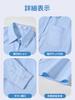 Lolanta Kids' Girls' Formal Shirt, Long Sleeve, School Shirt, Dress Shirt, Blouse with Pocket, Light Blue, Size 160