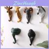 Modern Minimalist Resin Animal Wall Hooks For Home Decor With Elephant Zebra Designs