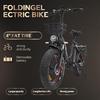 Electric Bike Foldable Drvetion 20" 750W Motor City Ebike 48V 20AH Max Range 110Km Load 150Kg CT20