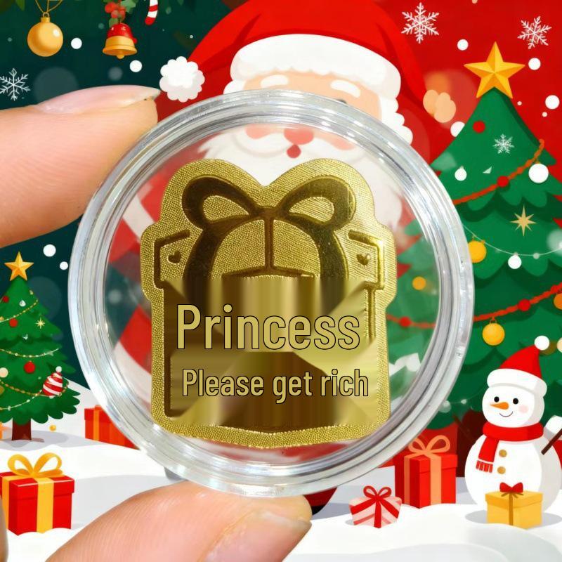 

Golden Santa Claus & Year of the Horse Phone Stickers - Peace & Joy Themed Cultural Gifts