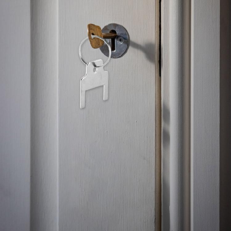 Packung mit 5 Papiertuchspender-Schlüsseln mit Schlüsselringen für Büro, Schule, Hotel, Restaurant 25 mm Ersatzschlüssel