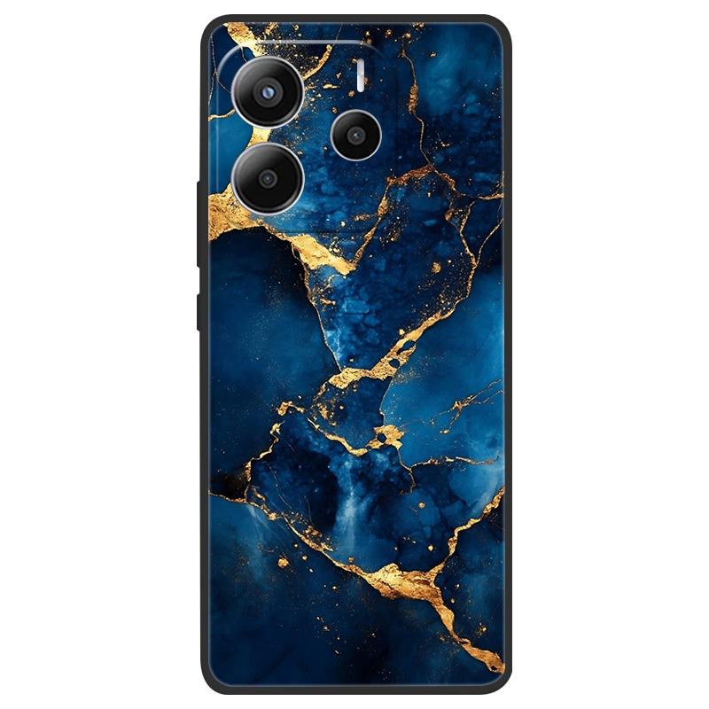 For Redmi Note 14 4G (Europe) Phone Case Marble Painting Pattern Soft Silicone Anti Drop Cover For Xiaomi Redmi Note14 4G Shell