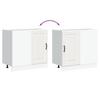 Kitchen Base Cabinet, Kalmar, White, Wood-Based Material