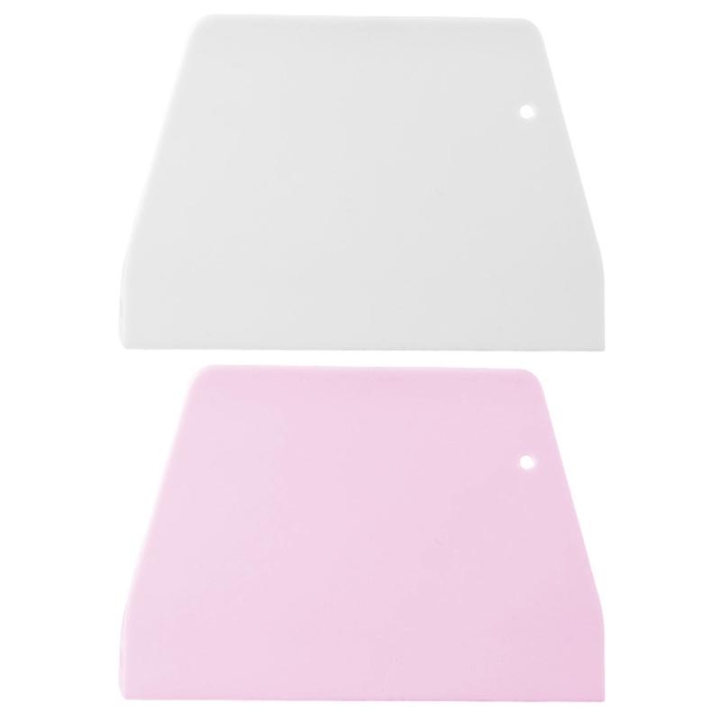 Plastic Flour Scrapers Scraper Baking Tools Dough Knife Cutters Flour Scraper Intestine Flour Scraper 2 Colors to Choose