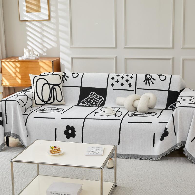 

Чехол для дивана из шенилла Ins, ткань для всех сезонов, защитный чехол от царапин, чехол для дивана, нескользящая подушка 180*380cm