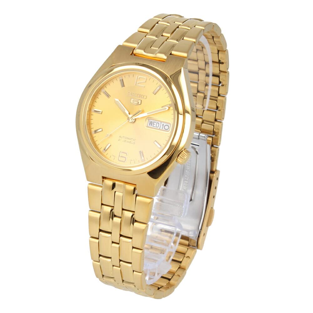 

SEIKO5 Seiko Five 21 Jewels Watch Automatic Mechanical Automatic Winding Analog Stainless Steel Metal Gold SNKL64K Men s [Item]