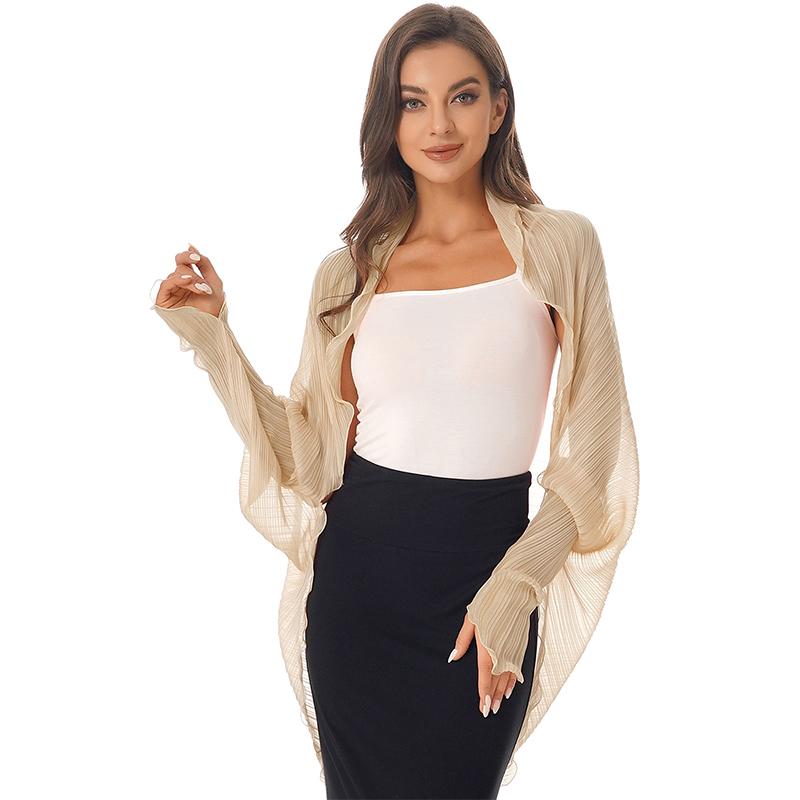 Shawls Summer Beach Sexy Women Fashion Solid Chiffon Smock Bikini Cover Up Loose Blouse Sunscreen Comfortable Poncho