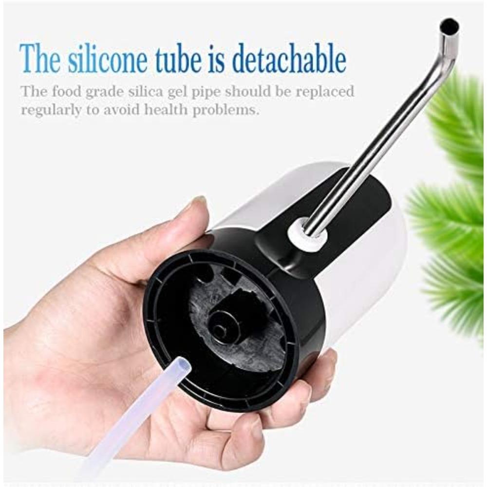 Erogatore d'Acqua Ricaricabile USB per Bottiglie da 1–5 Galloni, Pompa Elettrica Portatile ad Un Pulsante, Batteria da 1200mAh, Erogatore Automatico per Tappo di Bottiglia