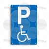 Metallschild Fahrrad Behindertenmotorrad Parkplatz Schild Fahrräder nicht am Zaun befestigen