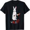 Funny Scary Eyed Killer Rabbit Adult Humour T-Shirt