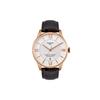 Durul Series Automatic Mechanical Movement 50m Water Resistant Watch 42mm White Dial Stainless Steel Case Leather Strap T099.408.36.038.00
