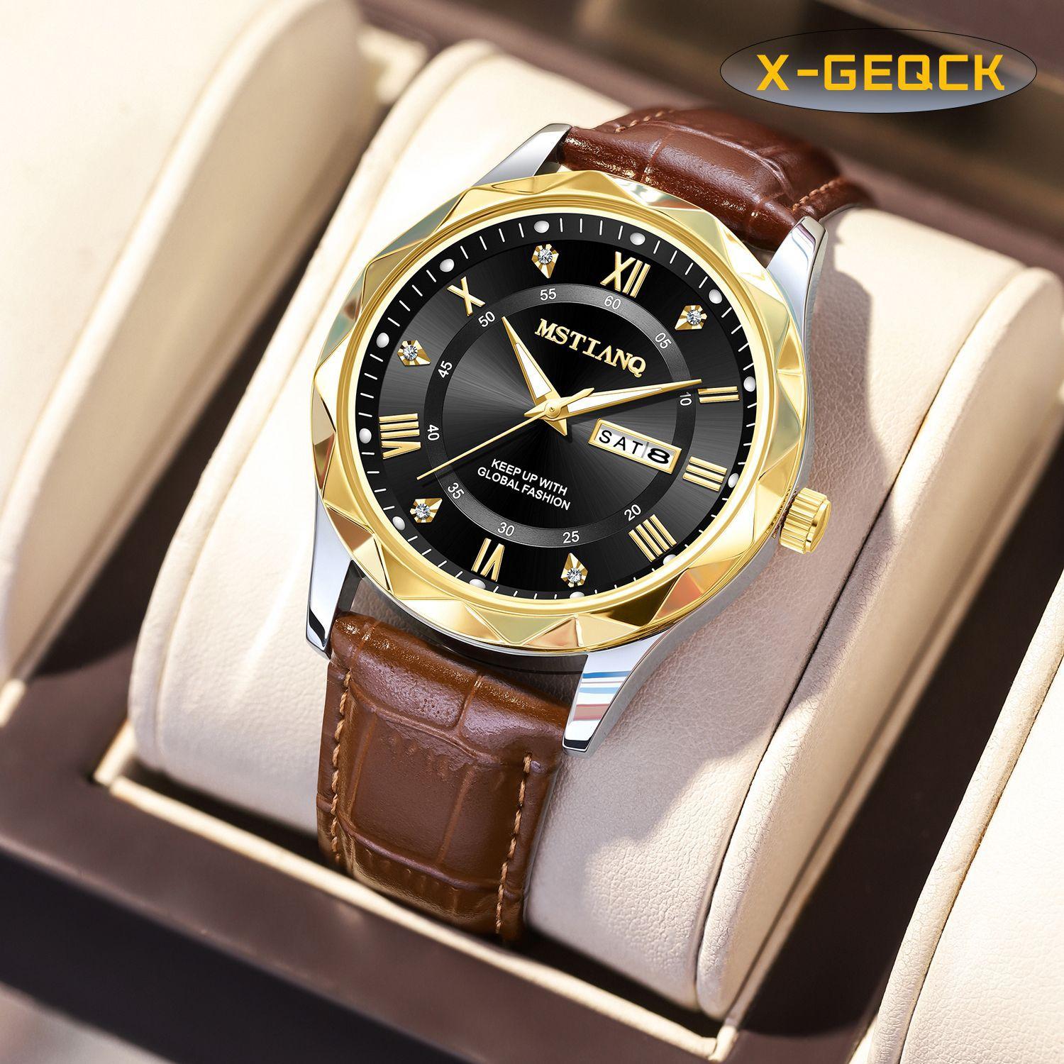 Watch Men S Luminous Fashion Men S Watch Belt Quartz Watch