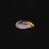 Rose Quartz Donut Pendant 925 Sterling Silver Gold Plated Rhodium Minimal Fine Jewelry Gift for Her