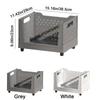 Plastic Folding Storage Box Large Capacity Book Storage Basket  Under Desk