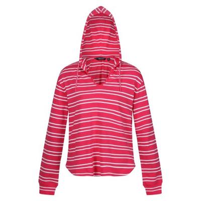 Womens/Ladies Minerve Stripe V Neck Hoodie