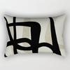 Sofa Kissenbezug Dekoration Heim Wurf Kissen Nordisch Schwarz Abstrakt Kreativ Geometrisches Muster
