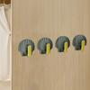4 Teile/satz Shell Form Wand Haken Moderne Wasserdichte Schlag Kostenloser Heavy Duty Handtuch Kleidung Tür Zurück Kleiderbügel Badezimmer Küche Liefert