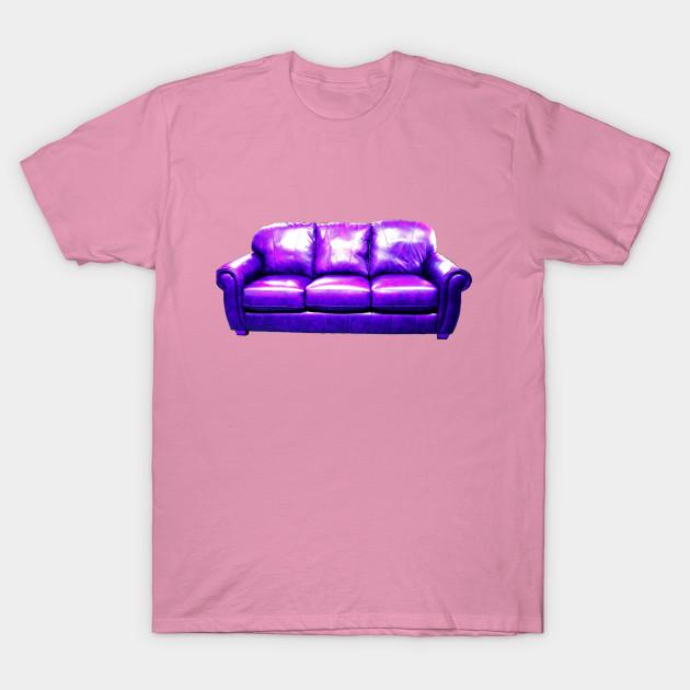 T Shirt Women Purple Sofa Harajuku Print Kawaii Tshirt Summer Short Sleeve Female T-Shirt Top Tee