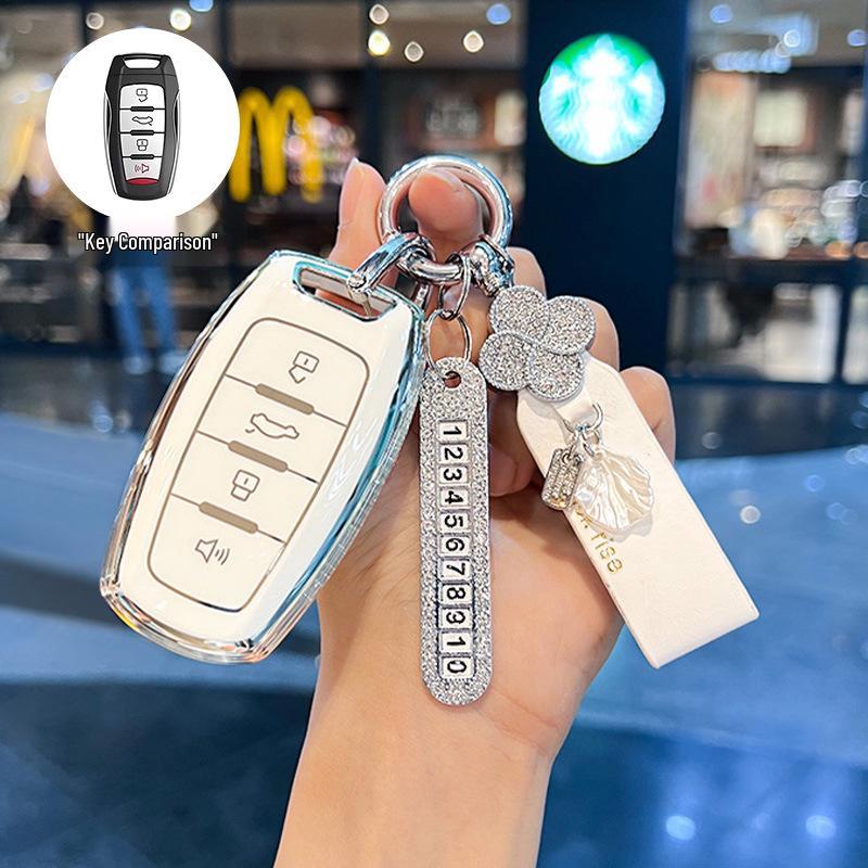 Key Cover for 2024 Haval Big Dog: Fits 23mm Chitu H6, 22mm New H9 Buckle, 19mm Old M6 Case - Simple Design