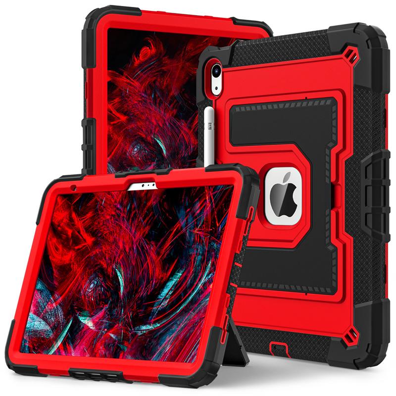 Rugged Stand Case For iPad A16 11th 2025 10th 10.9 2022 10.2 7th 8th 9th Air 4 5 6 M2 M3 Mini 6 7 Pc Silicone Anti-Slip Cover