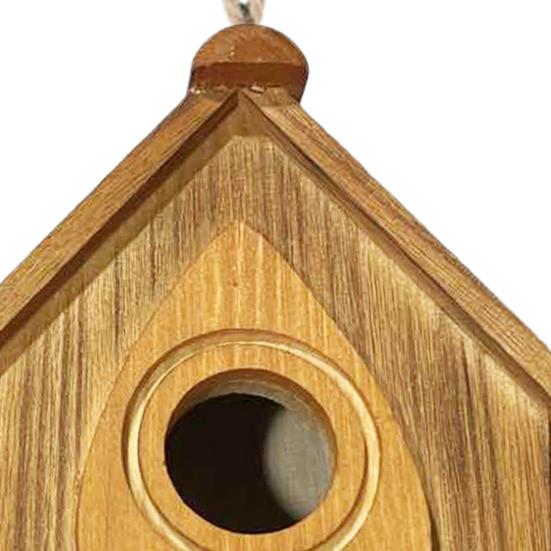 Ahşap Askılı Kuş Evi El Yapımı Bir Çerçeve Kuş Evi Açık Hava Bahçe Dekoru Çalıkuşları Chickadees Sinek Kuşları için Kuş Evi