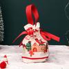 1Pc Simple Christmas Gift Knot Wristlet Santa Claus Candy Bag Christmas Knitted Bag Reusable Party Favor Bag