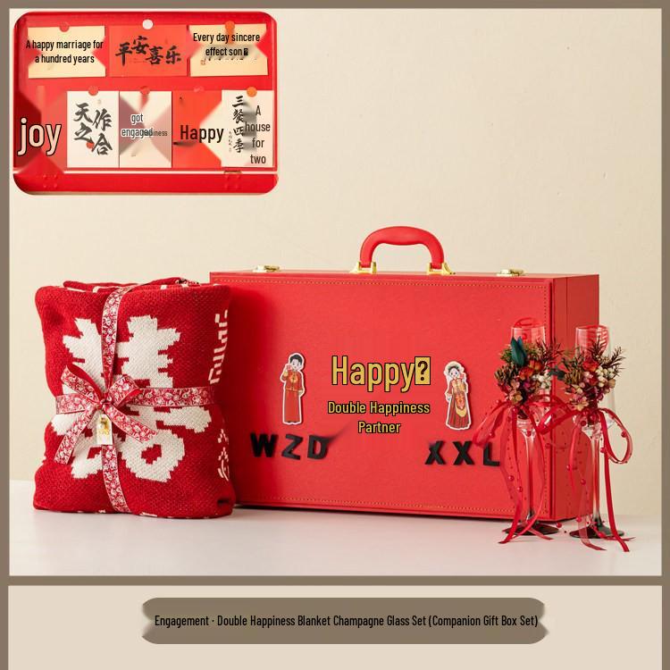 Couple s Hundred Happiness Glasses—Wedding & Engagement Gift