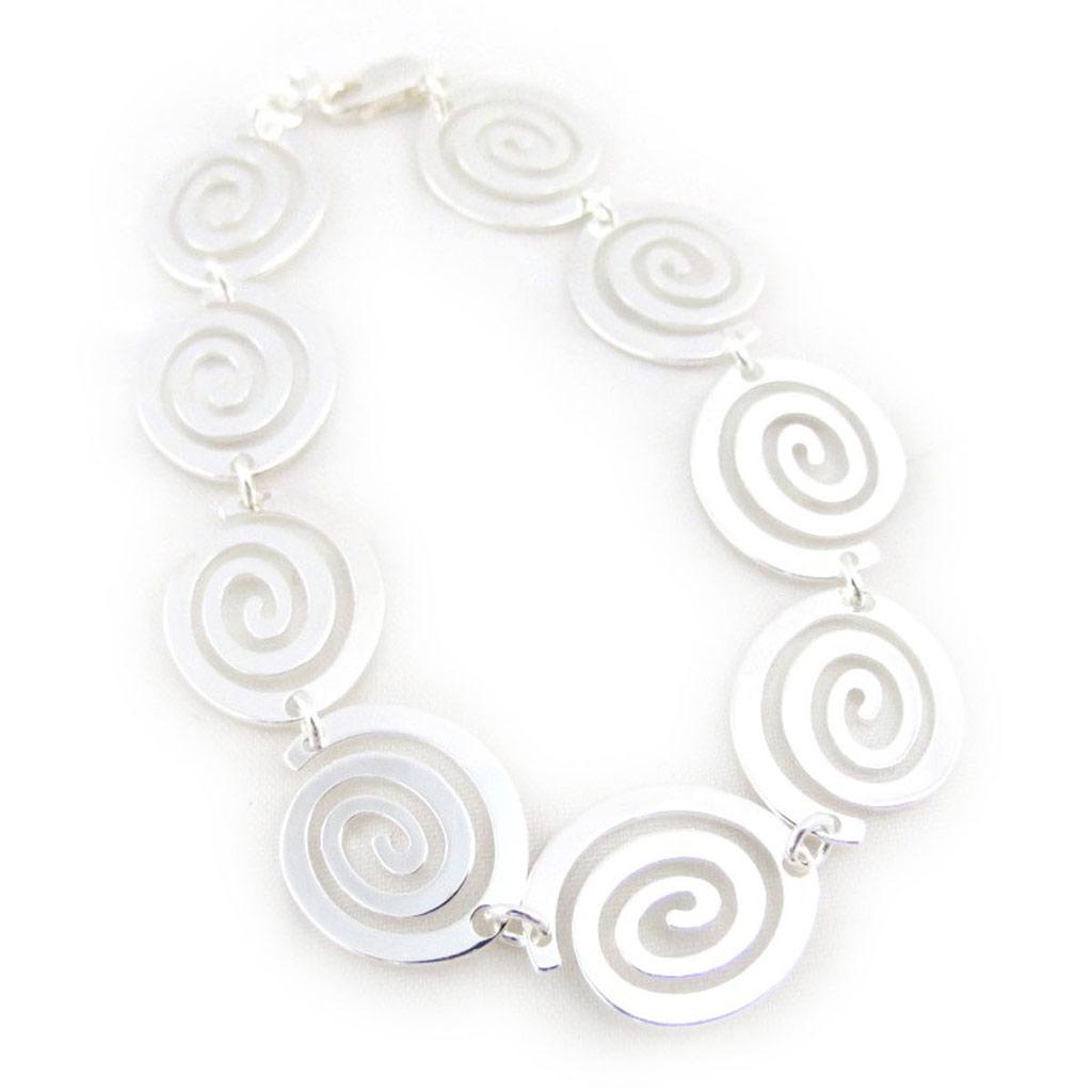 Les Trésors De Lily [C5737] - Brățară de argint „Spiral Games”