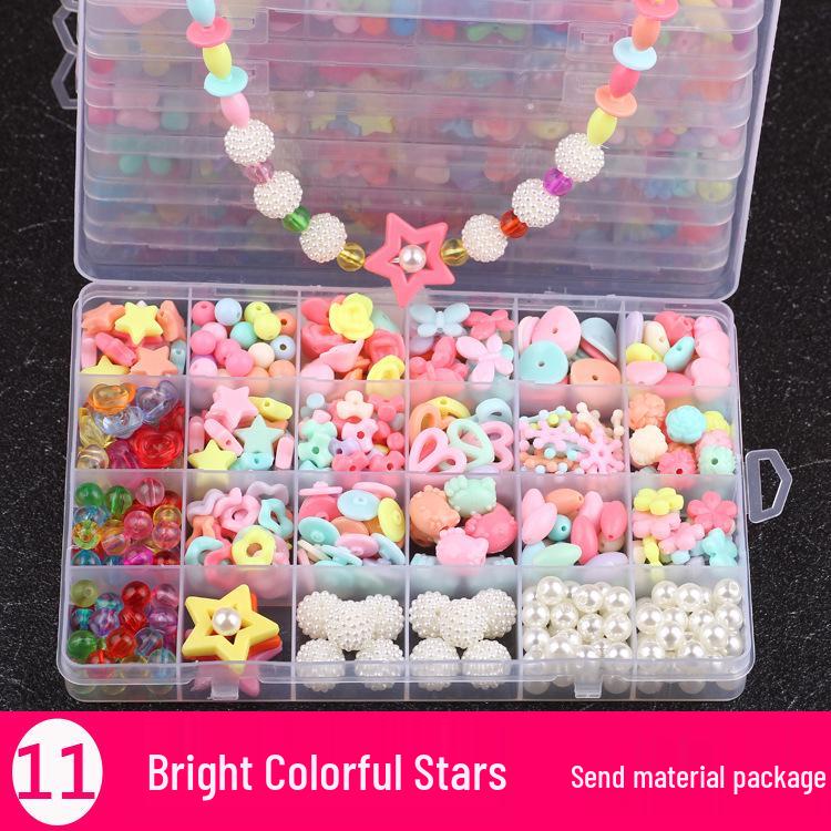 24-Grid DIY Kids' Beading Toy: Amblyopia Correction & Educational Stringing Kit