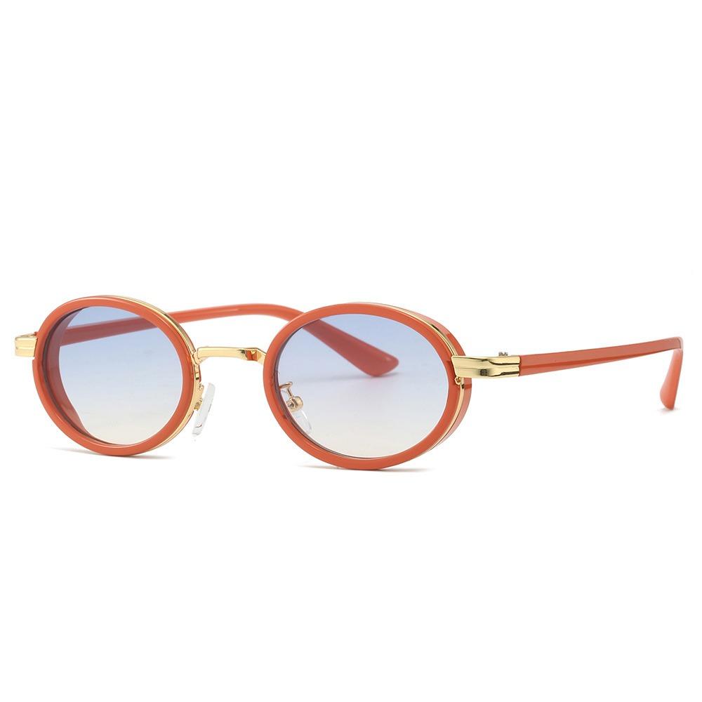 Trend Elliptical Eyewear UV Protection Small Frame Sunglasses Fashion Retro Oval Sunglasses  Unisex