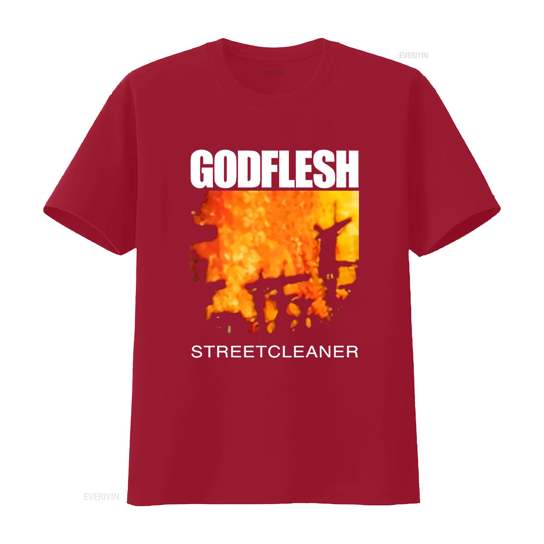 

1990 Godflesh Streetcleaner Black All Size T Shirt Rock Band Inspired Design vintage Washed Unisex Versatile Breathable graphic S