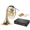 Bb Single French Horn 3 Key Brass Gold Lacquer Single-Row Split French Horn Wind Instrument with