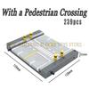 Moc Urban Transportation System Blocks City Traffic Network Signal Lights & Railway Public Building Bricks Creative Design Toys