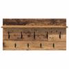 Wall Mounted Nightstand Reclaimed Wood Look 80 x 40 x 12 cm Engineered Wood