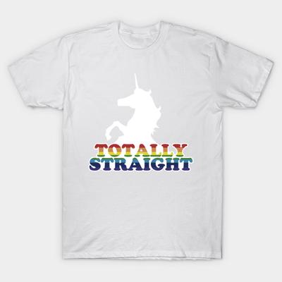 T Shirt Women Totally Straight Harajuku Print Kawaii Tshirt Summer Short Sleeve Female T-Shirt Top Tee