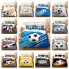 Home Bed Set with Pillowcase Luxury Decorative Football Printed Bedding Cover Set Children Kid Home Textiles