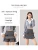 2025 Sweet Bow High-Waisted A-line Slimming Skirt-Pants for Long Legs
