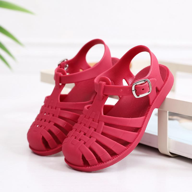 Summer Children Sandals Baby Toddler Soft Non-slip Princess Shoes Kids Beach Sandals Roman Sandals Anti-slip