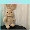 Braunes Plüschhasen-Spielzeug Tier Stoffpuppe Schlafberuhigende Dekoration Geschenk Kinder