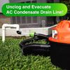 Plastic AC Condensate Drain Unclogger Clear Visible HVAC Pipe Cleaner Tool  Air Conditioner