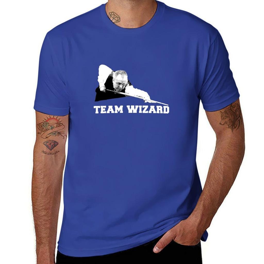 Snooker - Team Wizard (John Higgins Fans) T-Shirt Cute Clothes Tops Customizeds T-shirts for Men Cotton