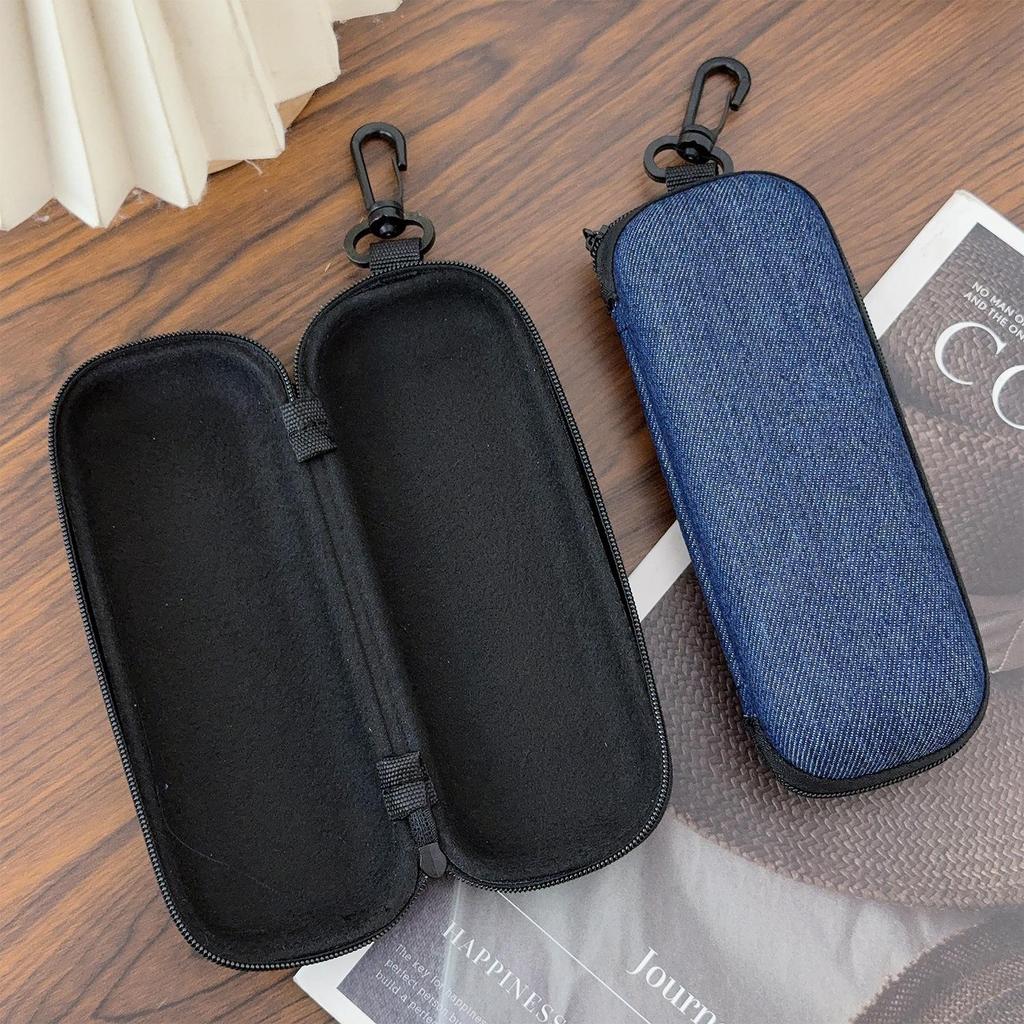 2026 EVA Oxford Cloth Pressure Resistant Sunglasses Box with Zipper Bag Hook Sunglass Case Portable Travel Eyelasses Accessories