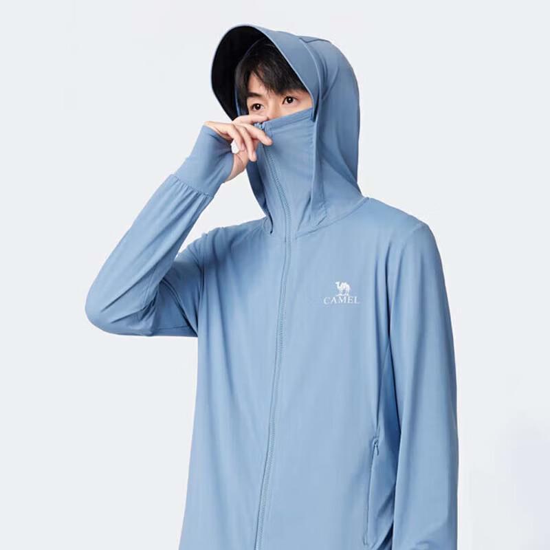 CAMEL Men s UPF100+ Ice-Feel Quick-Dry Sun Protection Hoodie M 170/92A