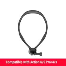 

soonhpo Neck Holder Mount 360 Adjustable Angle Integrated Lock Buckle For DJI Osmo Action 6/5Pro/4/3 Camera Accessories чёрный