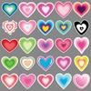 50 Gradient Love Personality Graffiti Fresh Ins Style Children's Guka DIY Skateboard Suitcase Stickers Waterproof