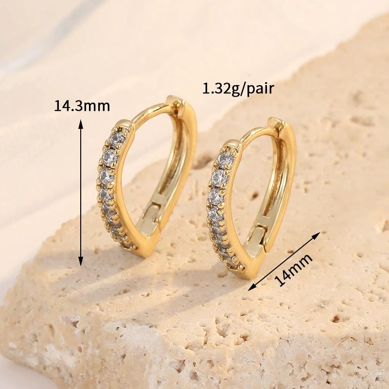 Mini Small Huggie Ear Bone Clip Ear Cuff Korean Fashion Gold Plated Triple Earring Set for Women for Gift
