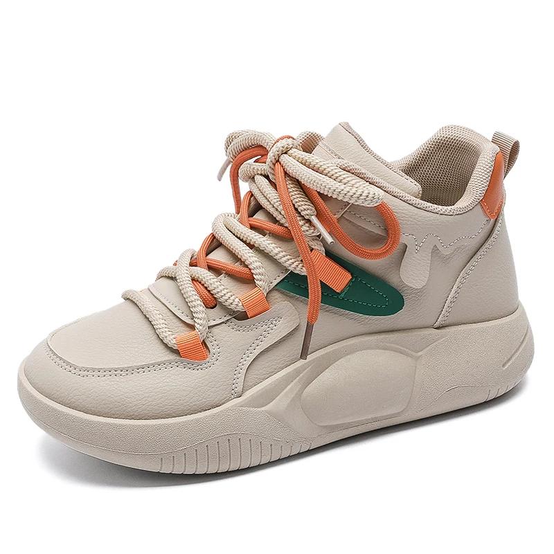 

Fashion Platform Khaki Summer Sneakers Women Casual Loafers For Woman Kawaii Shoes Sport Vzuttya Tenis On Sale Snekaers Casuals 35