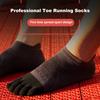 1/4/6 PAIRS COOLMAX Sports Socks Breathable Elastic 5 Toes Sports Socks Quick Drying Wicking Moisture Athletic Running Socks