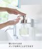 Yamazaki Foam Film Hook Dispenser Holder White W7.3×D9.5×H7cm Tower Floating Storage Easy Mount 5347